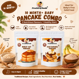 ragi pancake + wheat pancake